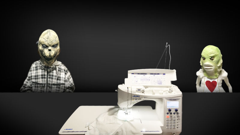 画像2:後頭部の縫製