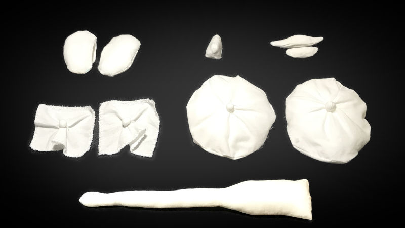 画像1:10個のパーツ