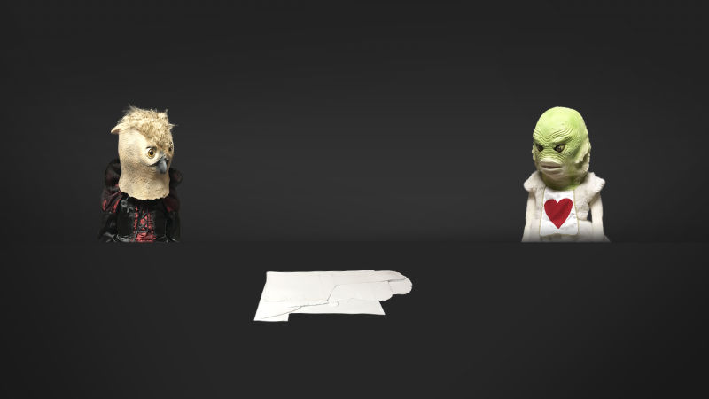 画像２：画用紙で作った型紙